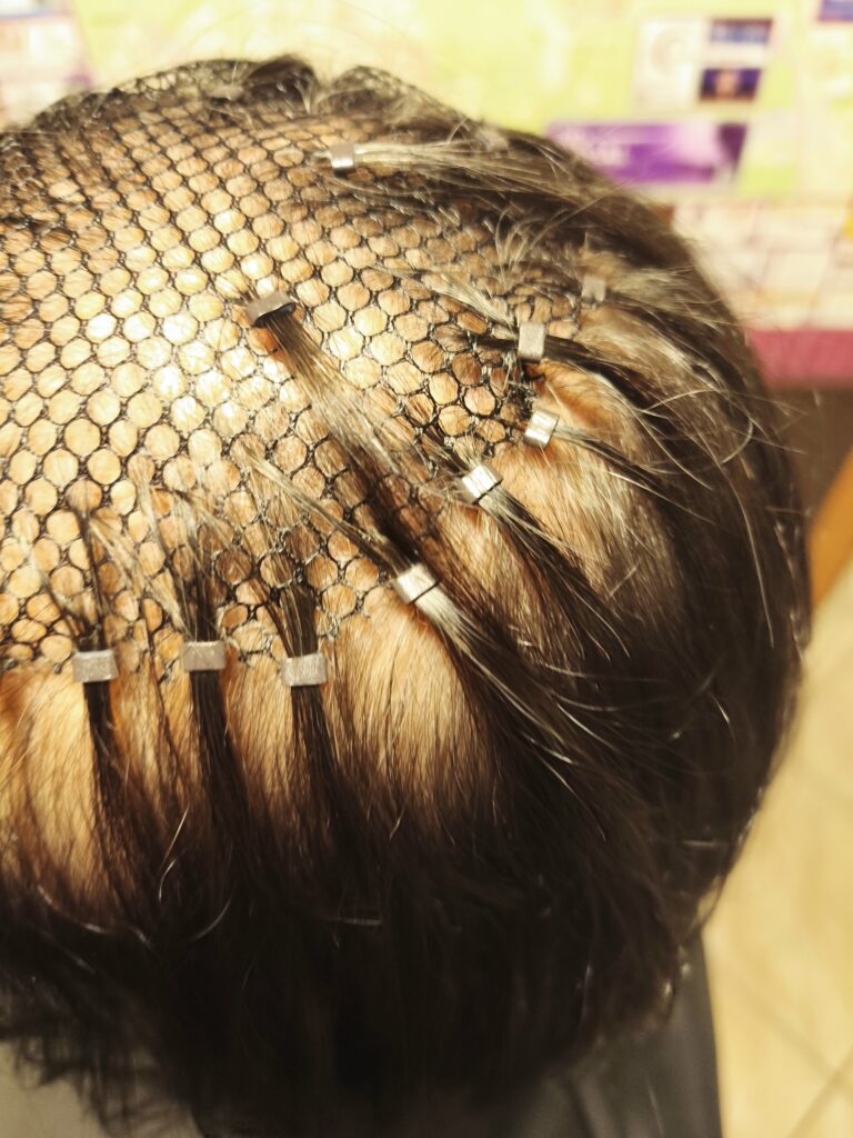 Mesh Hair — siateczka z wiązanymi włosami