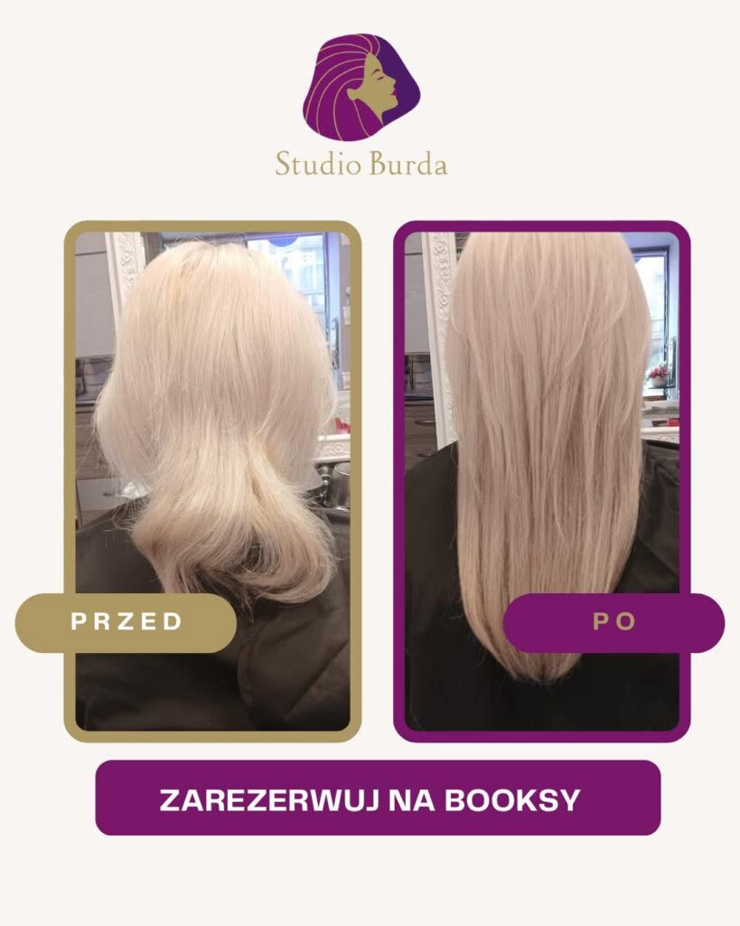 Zagęszczanie włosów blond